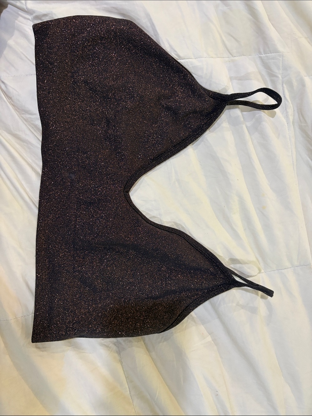 SKIMS Shimmery Black Bralette